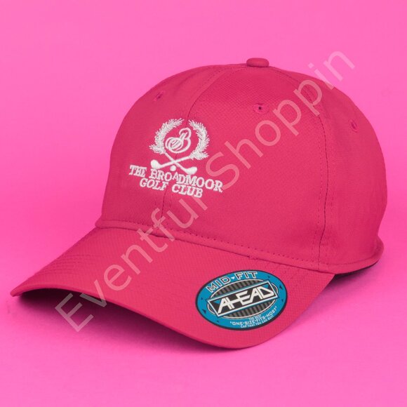 The Broadmoor Golf Club Hat Mens Red Adjustable Ahead Mid Fit Cap New - Picture 1 of 9